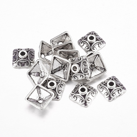 Tibetan Style Alloy Bead Caps X-LF0893Y-NF-1