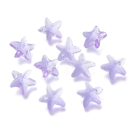 Faceted Glass Charms GLAA-H101-A-14-1