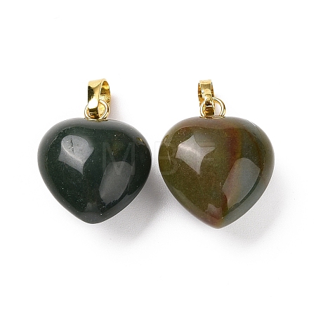 Natural Moss Agate Pendants G-I311-A08-G-1