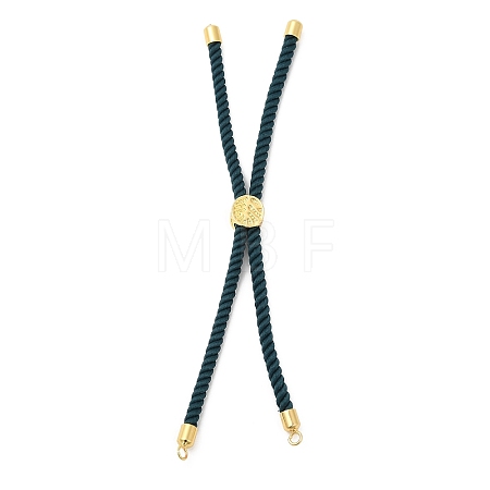 Twisted Nylon Cord Silder Bracelets DIY-B066-03G-17-1