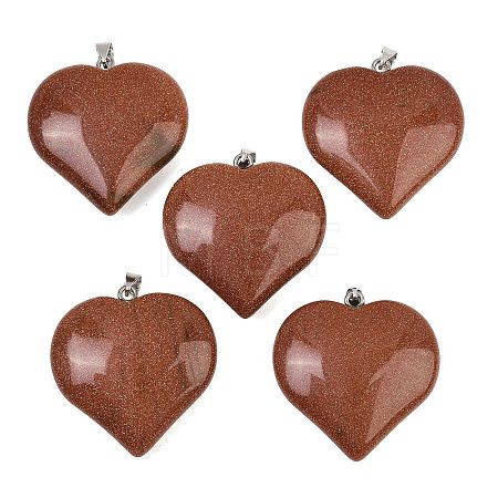 Synthetic Goldstone Pendants GG-K002-04F-1