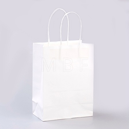 Pure Color Kraft Paper Bags AJEW-G020-B-03-1