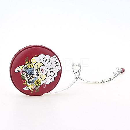 PP Plastic Retractable Soft Sewing Tape Measures for Cloth Tailor Knitting Craft SENE-PW0022-02-1