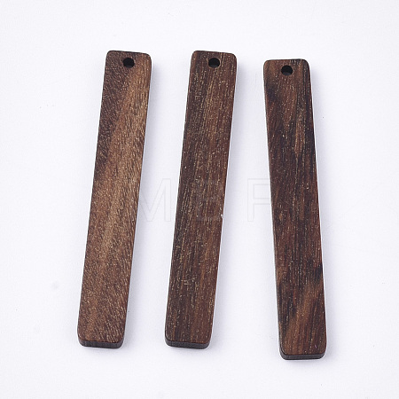 Undyed Walnut Wood Big Pendants X-WOOD-T023-01-1