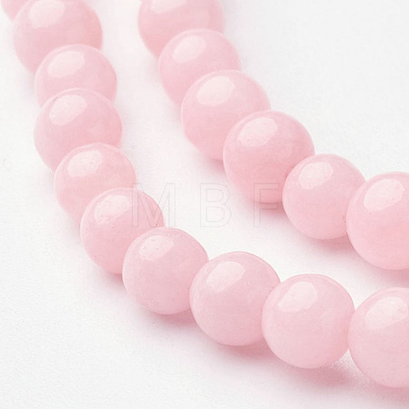 Natural Mashan Jade Round Beads Strands G-D263-4mm-XS02-1