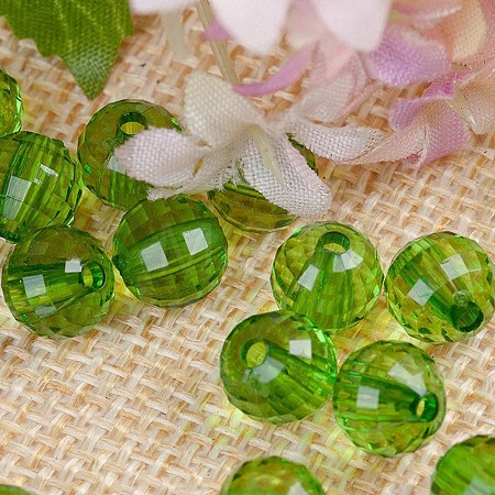 Transparent Acrylic Beads TACR-NH0001-G-01-1