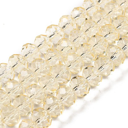 Transparent Baking Paint Glass Beads Strands DGLA-A034-T8mm-D02-1