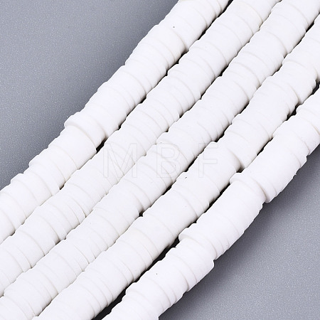 Handmade Polymer Clay Beads Strands X-CLAY-R089-6mm-077-1