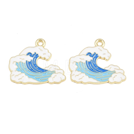 Alloy Enamel Pendants FIND-E057-01F-1