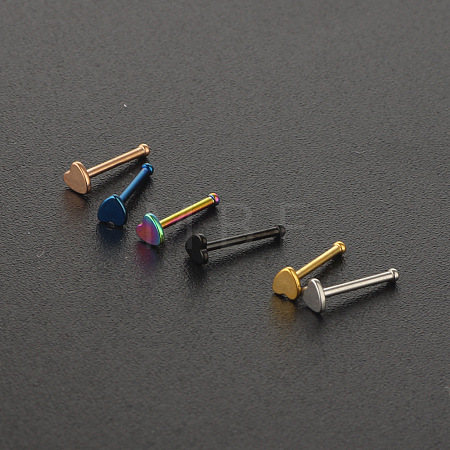 304 Stainless Steel Heart Nose Bone Rings WG0DFB7-01-1