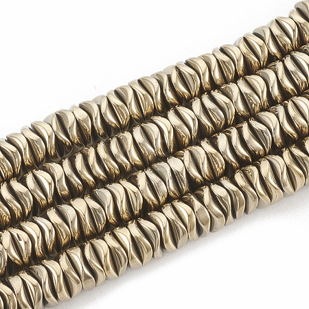Electroplate Non-magnetic Synthetic Hematite Beads Strands G-N0321-07L-1