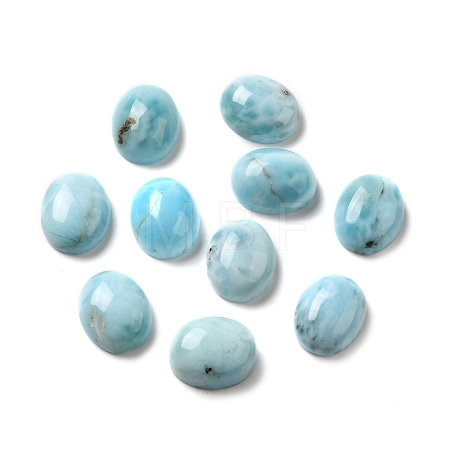 Natural Larimar Cabochons G-E616-06A-1