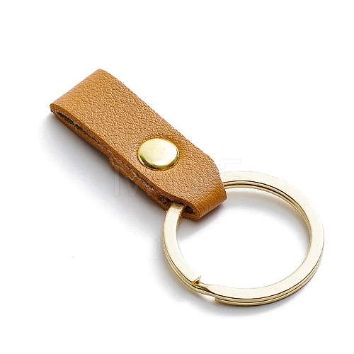 PU Leather Keychain with Iron Belt Loop Clip for Keys PW23082501914-1