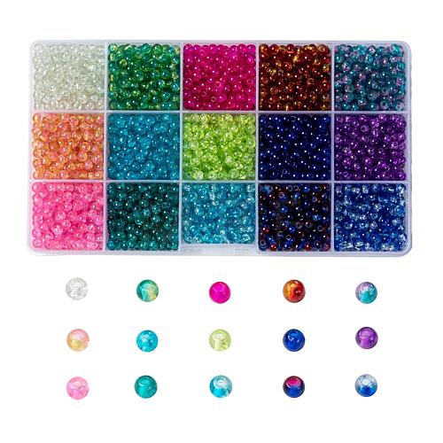 Baking Painted Crackle Glass Beads CCG-X0011-01-4mm-1