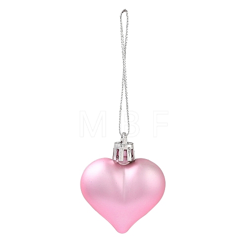 Valentine's Day Electroplate Plastic Heart Pendants Decorations KY-D020-02F-1