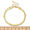 304 Stainless Steel Herringbone Chains & Snake Chain Bracelets BJEW-U019-04G-05-5