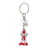 Glass Beaded Keychains KEYC-MZ00031-03-2