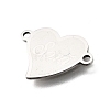 201 Stainless Steel Connector Charms STAS-B143-03B-P-2