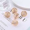 Carbon Steel Spiral Bead Cage Pendants LS-PW-WG85729-03-1