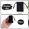  60Pcs Rectangle Velvet Drawstring Pouches TP-NB0001-66A-2