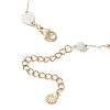 Summer Beach Natural White Shell Link Chain Anklets AJEW-AN00771-01-4
