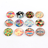 Half Round/Dome Pattern Photo Glass Flatback Cabochons for DIY Projects X-GGLA-Q037-12mm-43-1