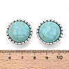 Zinc Metal Alloy & Natural Turquoise Buttons BUTT-WH0057-001D-AS-3