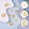 Cheriswelry 36Pcs 9 Styles Alloy Open Back Bezel Pendants FIND-CW0001-22-4