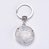 Natural Quartz Crystal Keychain KEYC-G043-B08-2