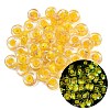 Luminous Handmade Foil Glass Beads LAMP-P020-01A-03-1