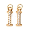 304 Stainless Steel with Crystal Rhinestone Charms RB-CBA5270-11G-I-1