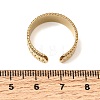 304 Stainless Steel Cuff Open Rings SA-CBAB727-01G-5