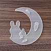 DIY Animal on the Crescent Moon Big Pendant Silhouette Silicone Molds DIY-F125-02-2