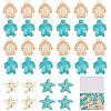 180Pcs 4 Styles Synthetic Howlite & Turquoise & Magnesite Beads G-SC0002-43-1