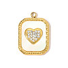 304 Stainless Steel Rhinestone Pendants STAS-OY007-87G-1