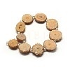 Natural Druzy Quartz Crystal Beads Strands G-F582-A13-2