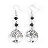 Tibetan Style Alloy Dangle Earrings EJEW-JE03299-04-1