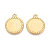 304 Stainless Steel Pendant Cabochon Settings STAS-N108-69G-1