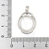 925 Sterling Silver Pendant Cabochon Settings STER-B005-22P-3