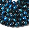 Natural Tiger Eye Beads Strands G-K203-87-10mm-2