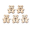 Bear Wood Buttons BUTT-T013-12B-1