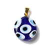 Handmade Evil Eye Lampwork Pendants LAMP-F030-01G-3