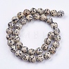 Natural Dalmatian Jasper Stone Bead Strands G-R193-14-10mm-2