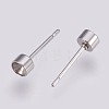 Non-Tarnish 304 Stainless Steel Stud Earring Settings STAS-I088-H-04P-2