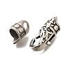 304 Stainless Steel Fold Over Clasps STAS-R140-14AS-01-2