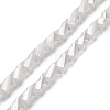 Electroplated Glass Beads Strands GLAA-G092-A-03-1