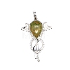 Natural Unakite Teardrop Pendants PW-WG60016-15-1
