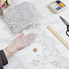 5Yards Polyester Flower Lace Ribbon OCOR-NB0002-88-3