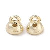 Brass Bead Cap Pendant Bails KK-P284-15G-02-1