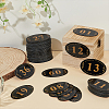 6 Bags 6 Styles Acrylic Number Plate AJEW-OC0016-08-4